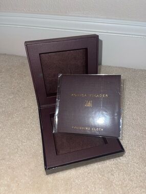 MONICA VINADER Dark Purple Jewelry Box & Polishing Cloth